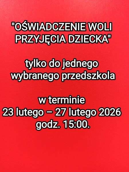Informacje dotyczące rekrutacji