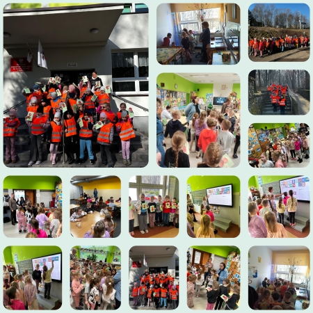 Starszaki z grupy Skrzaty i grupy Liski odwiedziły Szkołę Podstawową nr 4 w Radlinie