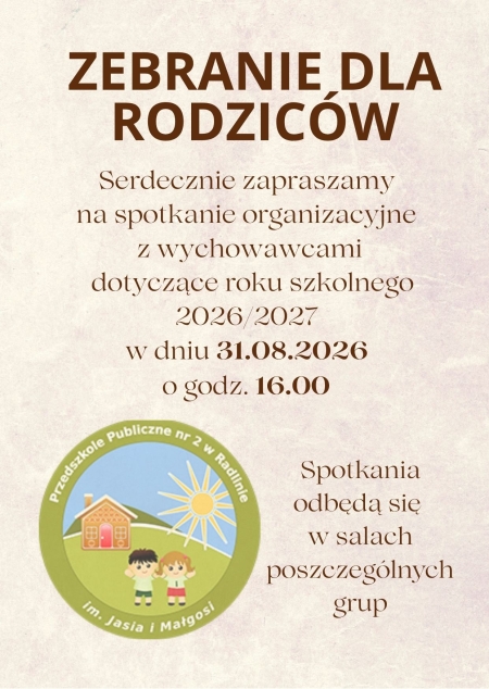ZEBRANIE DLA RODZICÓW
