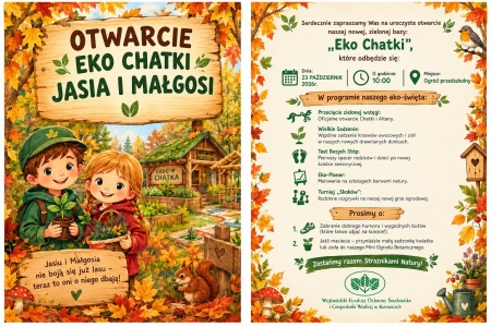 OTWARCIE EKO CHATKI JASIA I MAŁGOSI