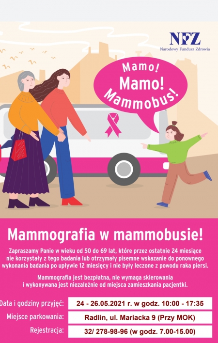 Badania profilaktyczne w Radlinie. Mammografia w mammobusie!